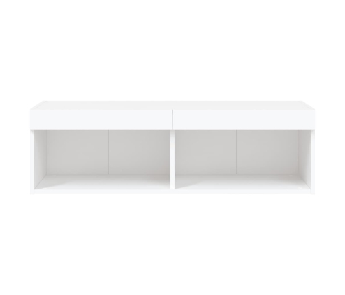 Mueble para TV con luces LED blanco 100x30x30 cm