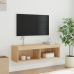 Mueble para TV con luces LED roble Sonoma 100x30x30 cm