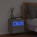 Mueble de TV de pared con luces LED gris Sonoma 40x30x40 cm