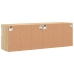 Muebles de TV de pared luces LED 2 uds roble Sonoma 60x30x40 cm