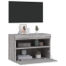 vidaXL Mueble de TV de pared con luces LED gris Sonoma 60x30x40 cm