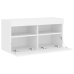 Mueble de TV de pared con luces LED blanco 80x30x40 cm