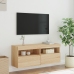 Mueble de TV de pared con luces LED roble Sonoma 100x30x40 cm