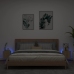 Muebles de TV pared luces LED 2 uds roble Sonoma 30,5x35x30 cm