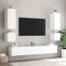 Mueble de TV de pared con luces LED blanco 40,5x35x40 cm