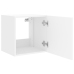 Mueble de TV de pared con luces LED blanco 40,5x35x40 cm