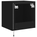 Mueble de TV de pared con luces LED negro 40,5x35x40 cm