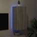 Mueble de TV de pared con luces LED gris Sonoma 40,5x35x80 cm