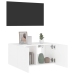 Mueble de TV de pared con luces LED blanco 60x35x31 cm