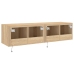 Muebles de TV de pared luces LED 2 uds roble Sonoma 60x35x31 cm