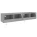 Muebles TV de pared con luces LED 2 uds gris Sonoma 80x35x31 cm