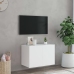 Mueble de TV de pared con luces LED blanco 60x35x41 cm