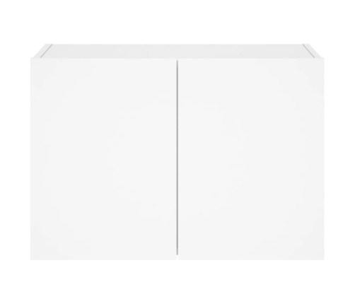 Mueble de TV de pared con luces LED blanco 60x35x41 cm