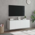 Muebles de TV de pared con luces LED 2 uds blanco 60x35x41 cm