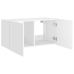 Mueble de TV de pared con luces LED blanco 80x35x41 cm