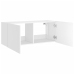 Mueble de TV de pared con luces LED blanco 100x35x41 cm