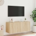 vidaXL Mueble de TV de pared con luces LED roble Sonoma 100x35x41 cm