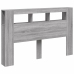 Cabecero LED madera ingeniería gris Sonoma 160x18,5x103,5 cm