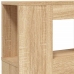 Cabecero LED madera ingeniería roble Sonoma 180x18,5x103,5 cm