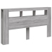 Cabecero LED madera ingeniería gris Sonoma 180x18,5x103,5 cm