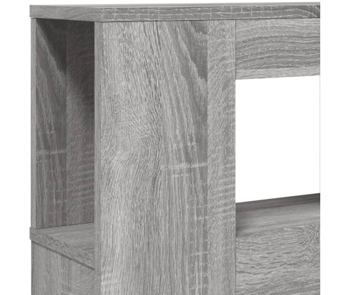 Cabecero LED madera ingeniería gris Sonoma 180x18,5x103,5 cm