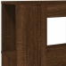 Cabecero LED madera ingeniería roble marrón 200x18,5x103,5 cm