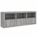 Aparador con luces LED gris Sonoma 181,5x37x67 cm