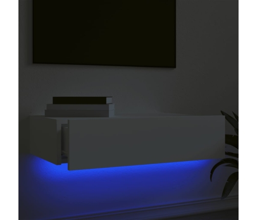 Mueble para TV con luces LED blanco 60x35x15,5 cm