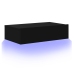 Mueble de TV con luces LED negro 60x35x15,5 cm