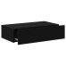 Mueble de TV con luces LED negro 60x35x15,5 cm