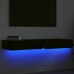 Muebles de TV con luces LED 2 uds negro 60x35x15,5 cm