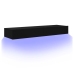 Muebles de TV con luces LED 2 uds negro 60x35x15,5 cm