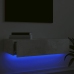 Mueble de TV con luces LED gris hormigón 60x35x15,5 cm