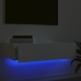 Mueble de TV con luces LED blanco con brillo 60x35x15,5 cm