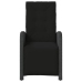 Sillones reclinables jardín con reposapiés 2 uds ratán PE negro