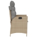 vidaXL Sillones reclinables jardín y cojines beige mix 2 uds ratán PE