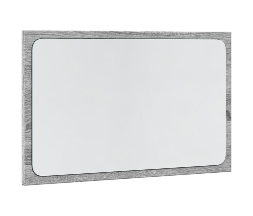 Espejo de baño LED madera ingeniería gris Sonoma 60x8,5x38 cm