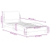 Estructura de cama sin colchón terciopelo verde oscuro 80x200cm