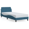 vidaXL Estructura cama con cabecero terciopelo azul 90x190 cm