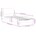 Estructura cama sin colchón cuero sintético capuchino 90x190 cm