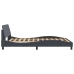 Estructura de cama sin colchón terciopelo gris oscuro 120x200cm