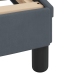 Estructura de cama sin colchón terciopelo gris oscuro 120x200cm