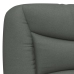 Cabecero de cama acolchado tela gris oscuro 80 cm