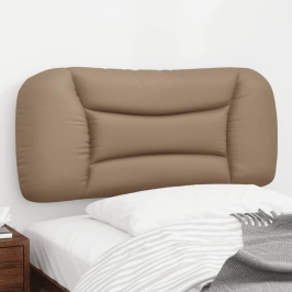 Cabecero de cama acolchado cuero sintético capuchino 80 cm