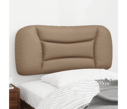 Cabecero de cama acolchado cuero sintético capuchino 80 cm