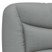 Cabecero de cama acolchado tela gris claro 90 cm