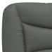 Cabecero de cama acolchado tela gris oscuro 90 cm