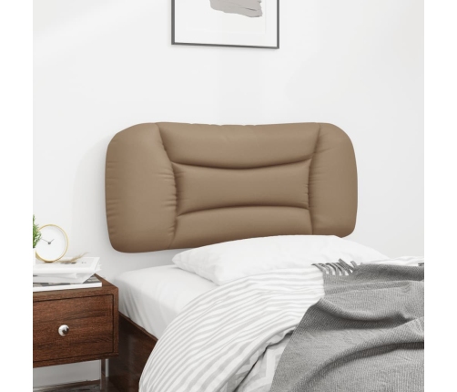 Cabecero de cama acolchado cuero sintético capuchino 90 cm