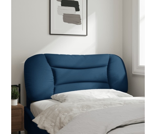 vidaXL Cabecero de cama acolchado tela azul 100 cm