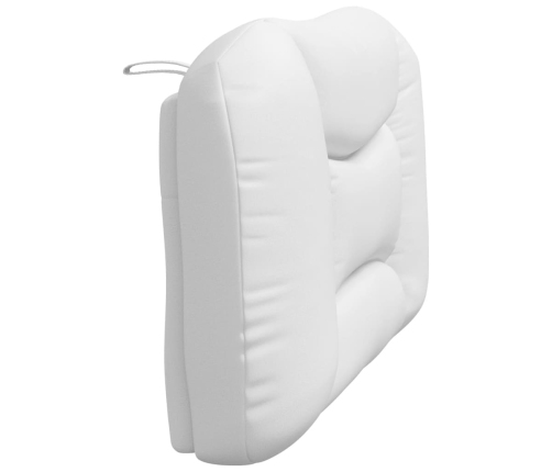 vidaXL Cabecero de cama acolchado cuero sintético blanco 100 cm